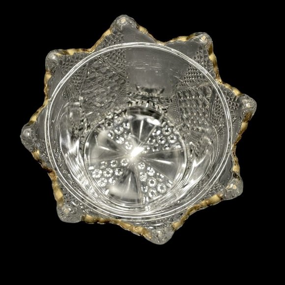 Antique 1896 Carmen by Fostoria 575 Panelled Diamond 4 Pcs Table Set EAPG Rare - Picture 14 of 16